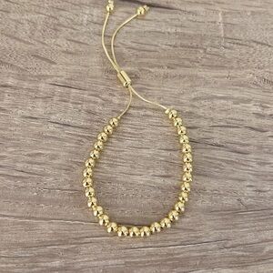 18K gold plated bracelet adjustable. Gift for the holidays